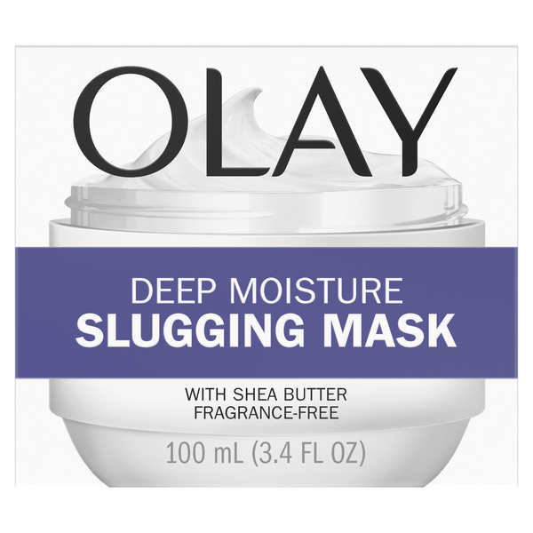 Olay Deep Moisture Slugging Mask w/Shea Butter, Fragrance Free hero