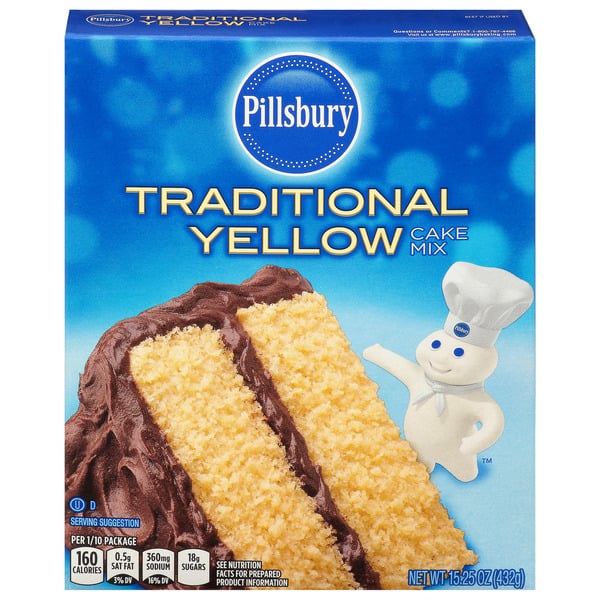 Pantry Pillsbury Traditional Yellow Cake Mix hero