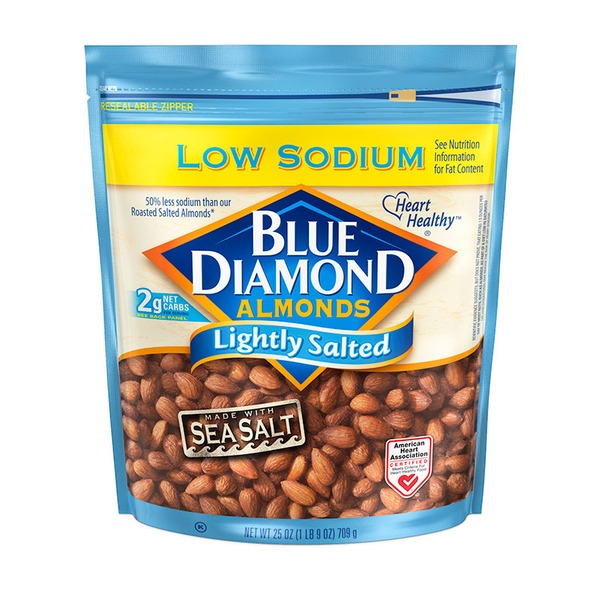 Nuts, Seeds & Dried Fruit Blue Diamond Almonds, Lightly Salted - Low Sodium hero