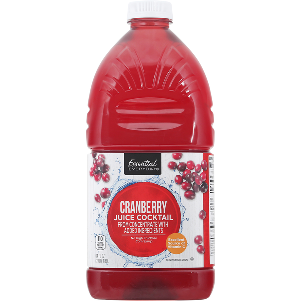 Juice & Nectars Essential Everyday Juice Cocktail, Cranberry hero