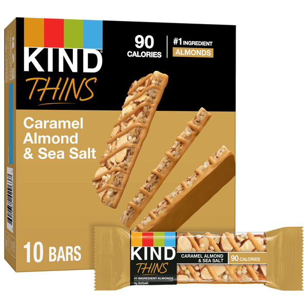 Energy & Granola Bars KIND Thins Caramel Almond & Sea Salt hero