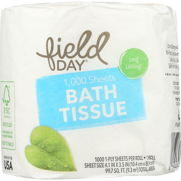 More Household FIELD DAY 1-Ply Bath Tissue hero