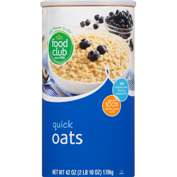 Hot Cereal & Pancake Mixes Food Club Oats, Quick hero