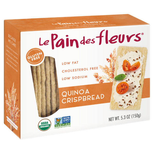 Crackers Le Pain des Fleurs Crispbread, Quinoa, 100% Organic hero