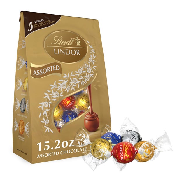 Candy, Chocolate & Gum Lindt Lindor Assorted 5 Flavor Chocolate Candy Truffles hero