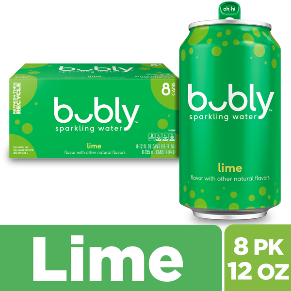 Sparkling & Seltzer Water bubly Sparkling Water, Lime - Pack hero