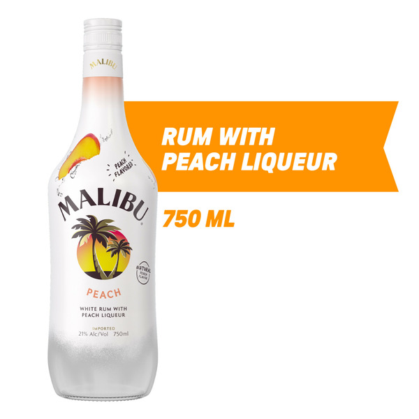 Spirits Malibu White Rum with Peach Liqueur hero