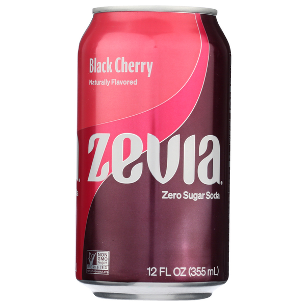 Soft Drinks Zevia Zero Sugar Black Cherry Soda hero