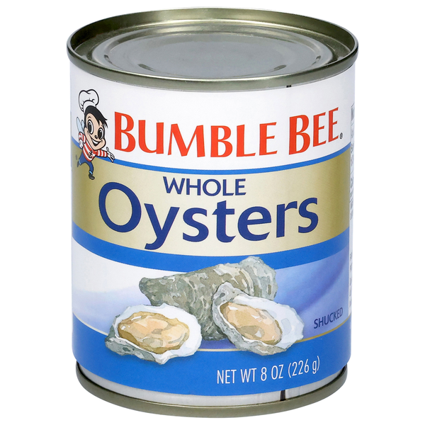 Canned Meat & Seafood Bumble Bee Oyster, Shucked, Whole hero