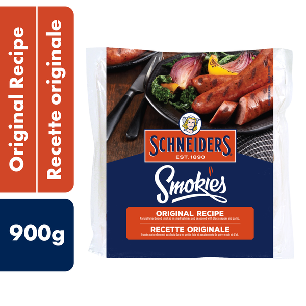 Hot Dogs, Bacon & Sausage Schneiders Smokies, Original Smoked Sausage hero