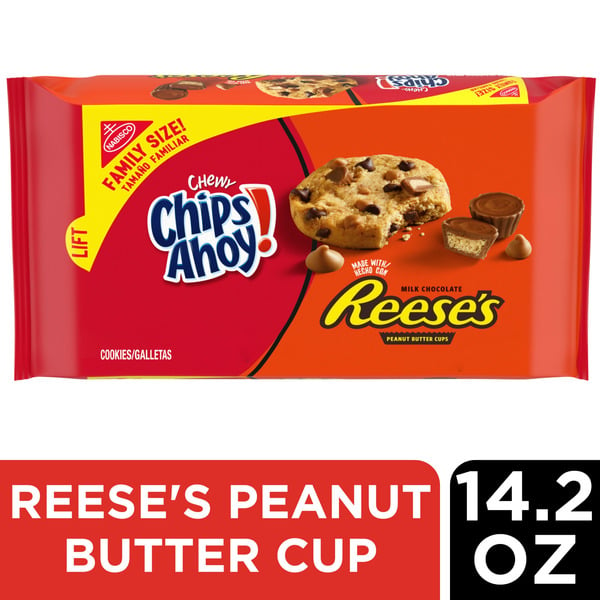 Packaged Cookies Chips Ahoy! Chewy Reese’S Peanut Butter Cup Cookies hero