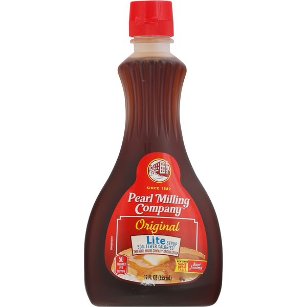 Pancake/Waffel Mixes and Syrup Pearl Milling Company Syrup, Original hero