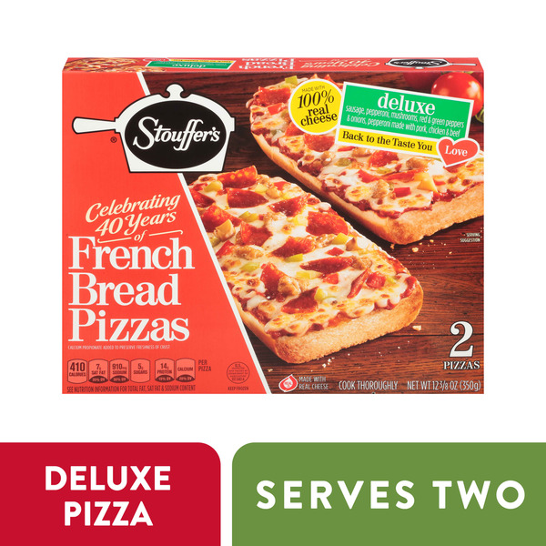 Frozen Pizza Stouffer's Frozen Pizza - Deluxe French Bread Pizza hero