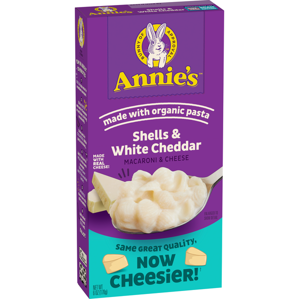 Mac & Cheese Annie's White Cheddar Shells Mac and Cheese Macaroni and Cheese Dinner hero