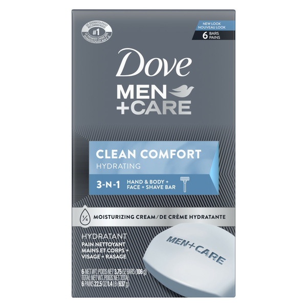 Body Lotions & Soap Dove Men+Care Body Soap And Face Bar Clean Comfort hero