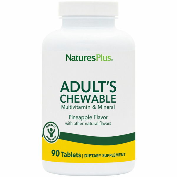 Other Vitamins NaturesPlus Multi-Vitamin and Mineral, Adult's Chewable, Natural Pineapple Flavor, Tablets hero