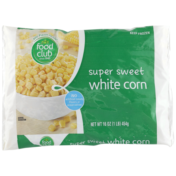 Frozen Produce Food Club Super Sweet White Corn hero