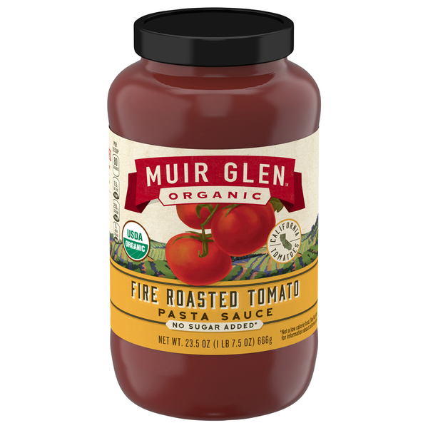 Muir Glen Pasta Sauce, Fire Roasted Tomato hero