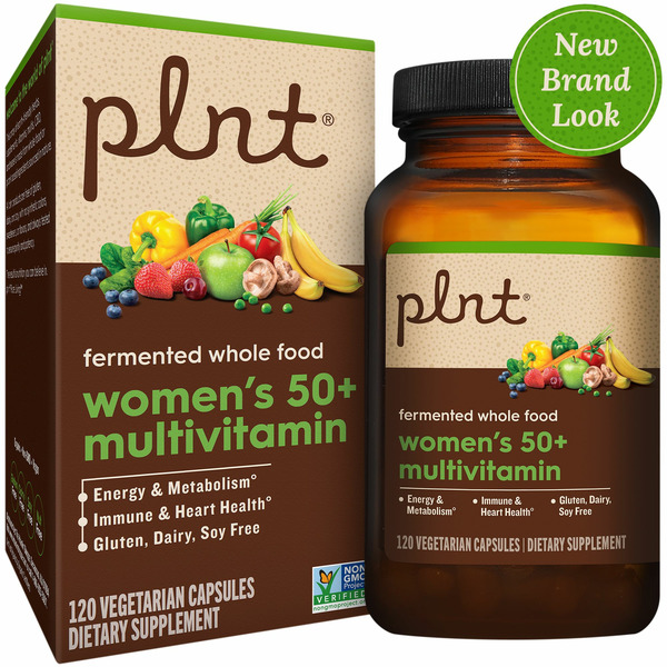 Men's Multivitamins Plnt 50+ Women Fermented Whole Food Multivitamin Capsules hero