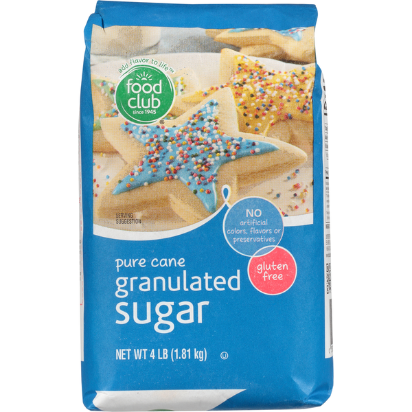 Bulk Sugar & Sweeteners Food Club Sugar, Pure Cane, Granulated hero