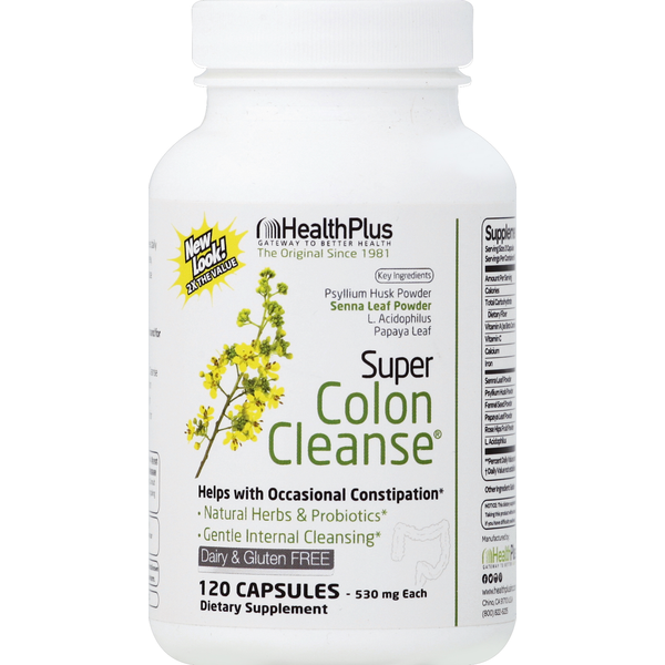 Digestion Health Plus Super Colon Cleanse, 530 mg, Capsules hero