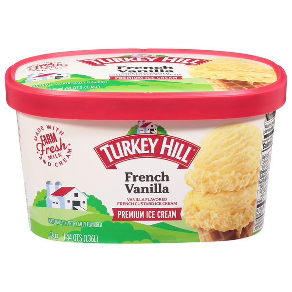 Ice Cream & Ice Turkey Hill Ice Cream, French Vanilla, Premium hero