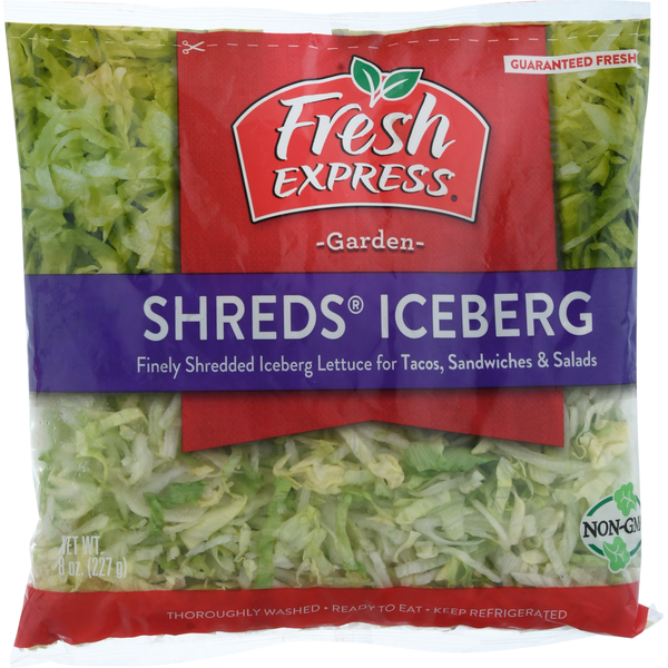 Packaged Produce & Salad Fresh Express Lettuce Shreds hero