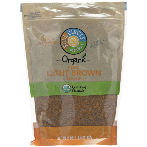 Baking Ingredients Full Circle Light Brown Pure Sugar hero