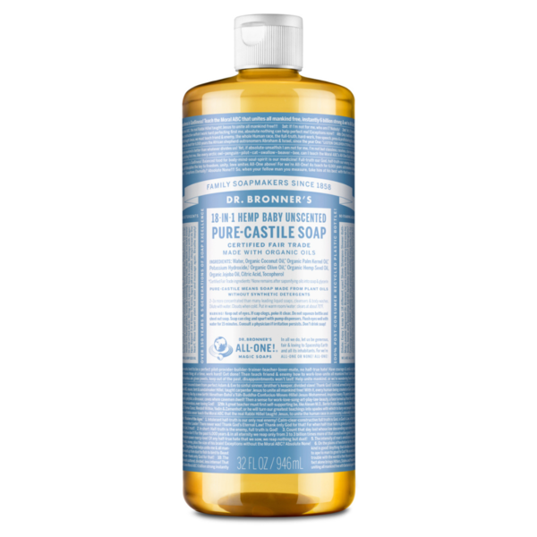 Baby Bath & Body Care Dr. Bronner's Unscented Pure-Castile Liquid Soap hero