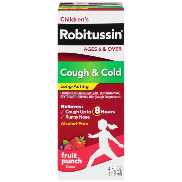 Cold, Flu & Allergy Robitussin LongActing Cough and Cold Medicine hero