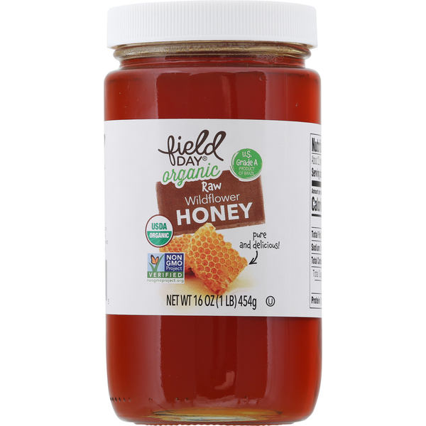 Baking Ingredients FIELD DAY Honey, Organic, Raw, Wildflower hero