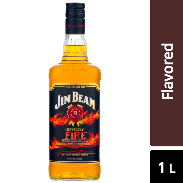 Gin Jim Beam Kentucky Fire Cinnamon Bourbon Whiskey hero