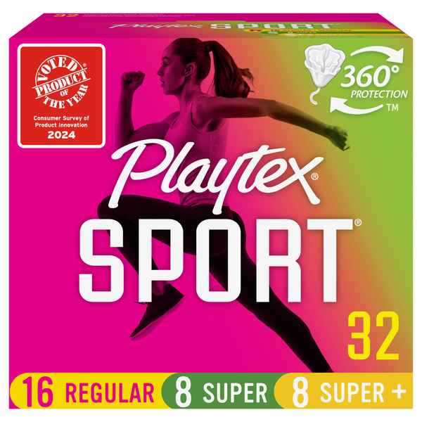 Feminine Care Playtex Tampons, Plastic Applicator, Regular/Super/Super Plus, Fragrance-Free hero