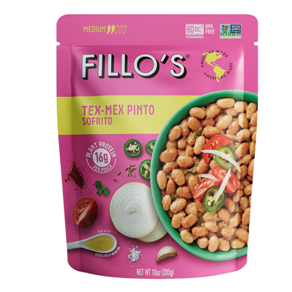 Canned Meals & Beans Fillo's Ready To Eat Tex Mex Pinto Beans Sofrito - Gluten Free, Vegan hero