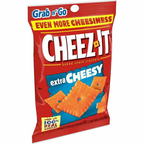 Pantry Cheez-It Cheese Crackers, Baked Snack Crackers, Extra Cheesy hero