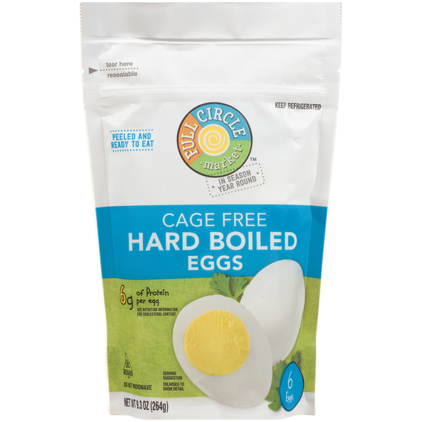 Full Circle Cage Free Hard Boiled Eggs hero