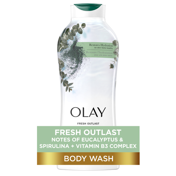 Body Lotions & Soap Olay Fresh Outlast Body Wash with Relaxing Notes of Eucalyptus and Spirulina hero