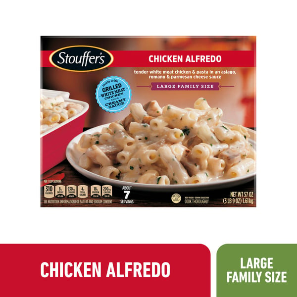 Frozen Meals Stouffer's Large Family Size Chicken Alfredo Frozen Meal hero