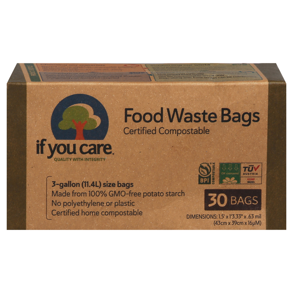 Trash Bags & Liners If You Care Certified Compostable Food Waste Bags hero