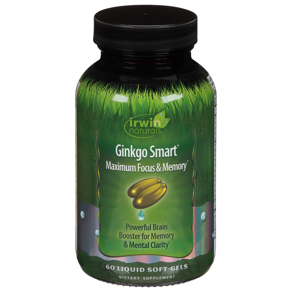 Supplement Combinations Irwin Naturals Ginkgo Smart, Liquid Soft-Gels hero