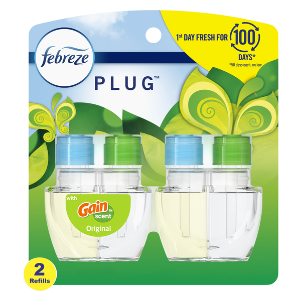 Air Fresheners Febreze Noticeables Scented Oil Refill, Gain Original/Fresh Linen hero