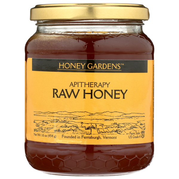 Honeys, Syrups & Nectars Honey Gardens Apitherapy Raw Honey hero