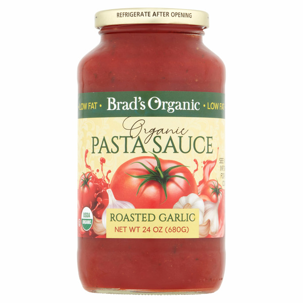 Pasta Sauce Brad's Organic Roasted Garlic Pasta Sauce hero