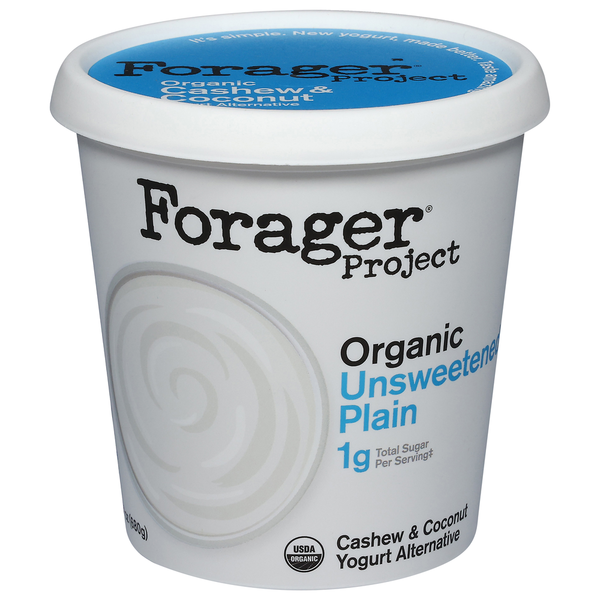 Yogurt Forager Project Dairy-Free, Organic, Unsweetened Plain, Probiotic, Cashew & Coconut hero