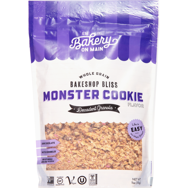 Cookies & Cakes Bakery On Main Decadent Granola, Whole Grain, Monster Cookie Flavor hero