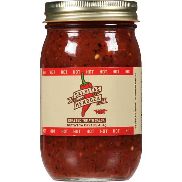 Latino Foods Salsitas Mendoza Salsa, Roasted Tomato, Hot hero