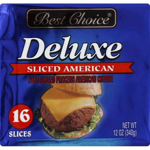 Packaged Cheese Best Choice Cheese, Deluxe, Sliced American hero