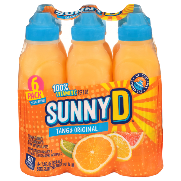 Refrigerated SunnyD Tangy Original Orange Juice Drink hero