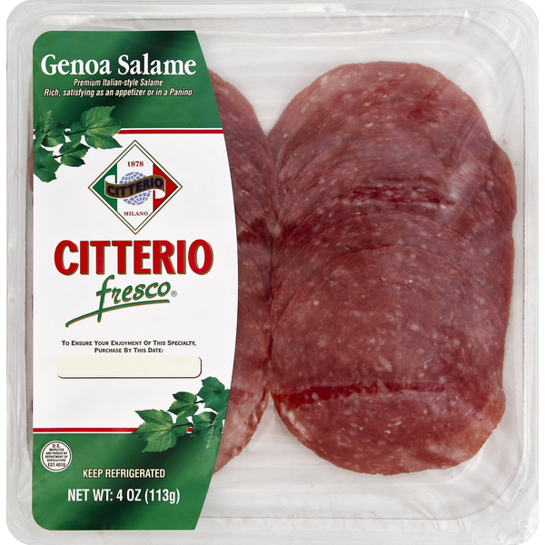 Lunch Meat Citterio Salame, Genoa hero