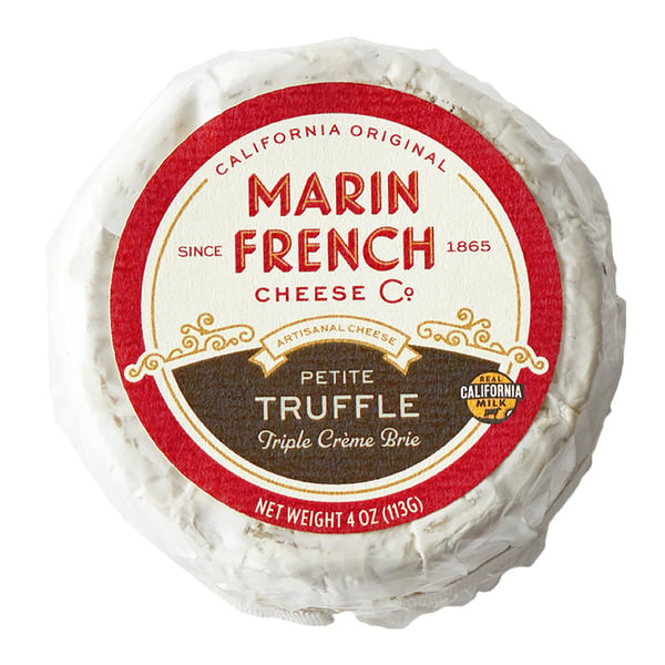 Brie Marin French Cheese Co. Petite Truffle Triple Crème Brie hero